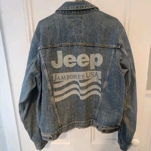 Vintage Gear for Sports Denim Jean Jeep Jamboree USA Jacket .  Size Large